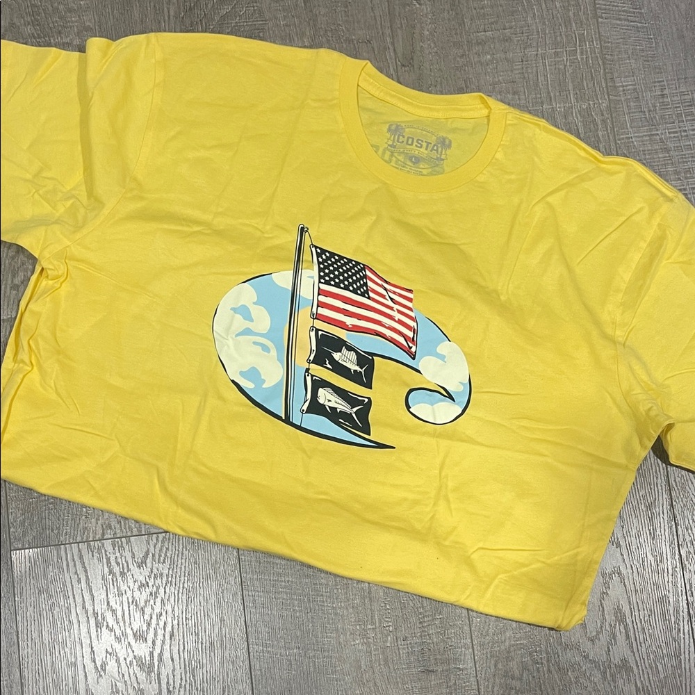 Costa Yellow Flag Graphic Tee